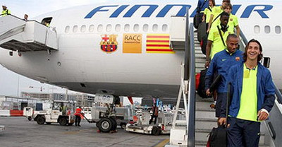 Au patit-o ca dinamovistii! Avionul Barcelonei a fost intors din drum!