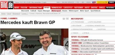 LOVITURA! Mercedes a cumparat Brawn GP, campioana mondiala F1!