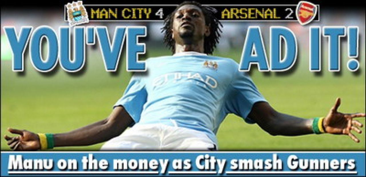 VIDEO / Adebayor a dat gol cu Arsenal si si-a iesit din minti!_1