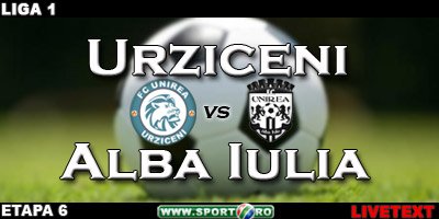 Urziceni 1-0 Alba Iulia (Marinescu&nbsp; 33)! Vezi aici fazele meciului