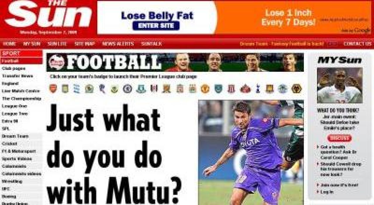 TheSun il apara pe Mutu: