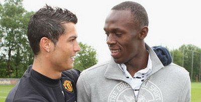 E Bolt-mania in Jamaica! Cristiano Ronaldo ii tine pumnii azi lui Bolt!