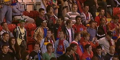 VIDEO / Fanii prezenti in tribune i-au strigat numele lui Gigi Becali!