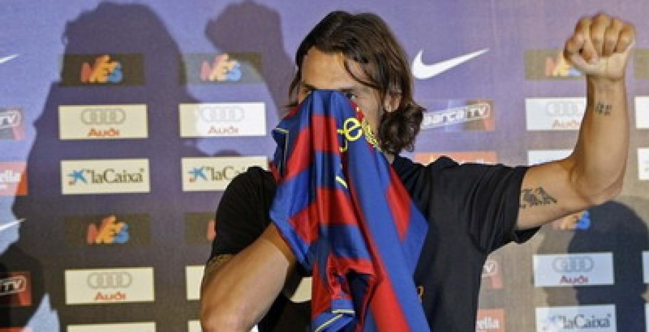 VIDEO: Ibrahimovic, prezentat in fata a 50.000 de fani la Barcelona! Vezi aici ce jonglerii a facut!_1