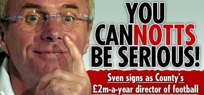 Sven Goran Eriksson castiga 2.300.000 de euro pe an&nbsp;la o echipa din liga a 4-a engleza!