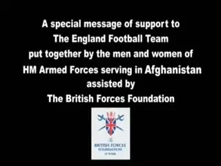 VIDEO / UK Army: Come on England! Soldatii din Afganistan au trimis un super mesaj catre nationala Angliei: