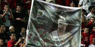 Albanezii l-au numit pe Ronaldo Miss World 2010 ! Albania 1-2 Portugalia