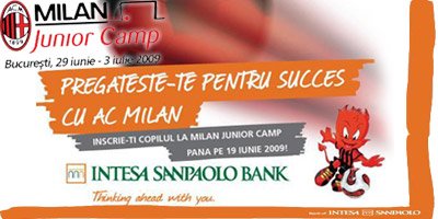 Ai intre 7 si 14 ani? Inscrie-te ACUM la Milan Junior Camp!