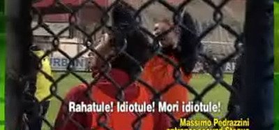 Pedrazzini catre un suporter: Mori, idiotule!