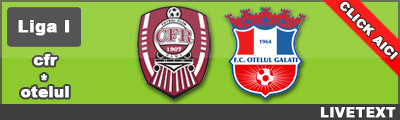 CFR Cluj 1-1 Otelul Galati ( Kone 61 / Jelev 42)