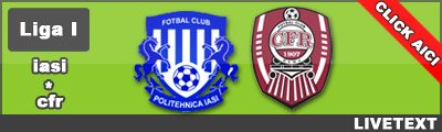 Acelasi joc, alt antrenor: Poli Iasi 0-1 CFR Cluj (Kone 79)