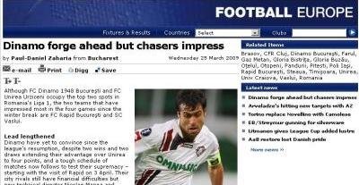 UEFA: Dinamo nu convinge, Rapid joaca senzational, CFR si Steaua sunt intr-o situatie grava!