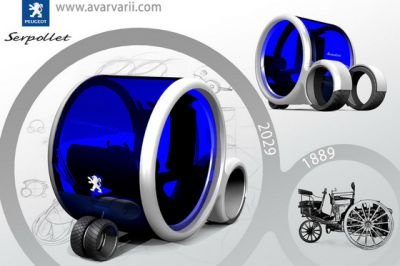 Un roman a proiectat masina viitorului! VEZI cum arata Peugeot Serpollet 2029!