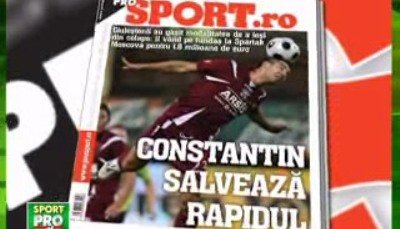 Citeste maine numai in editia tiparita ProSport: Marius Constantin salveaza Rapidul