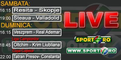 ACUM: Cupa Cupelor, Tatran Presov - HCM Constanta pe Sport.ro si www.sport.ro