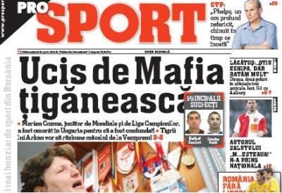 ProSport / Nationala, alaturi de familia lui Cozma: Suntem ingroziti cu totii
