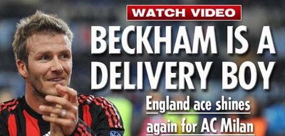 Vezi cum a devenit Beckham baiatul care livreaza pizza in Italia!