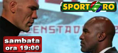 "Batranul" Holyfield vs "Bestia" Valuev. Vezi PREZENTAREA lui Valuev!