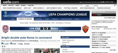 UEFA: Dubla lui Brighi pune Roma la comanda