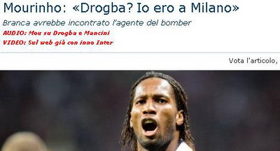 Drogba la Inter pentru 35 de mil de euro plus Adriano!