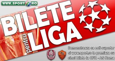 Cinci suporteri ai CFR-ului pot vedea meciul cu AS Roma direct de pe stadion!