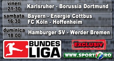 Cele mai tari meciuri din Bundesliga, LIVE pe www.sport.ro!