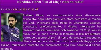 Fiore la CFR? Momentan nu stiu nimic!