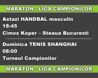 Maratonul Ligii Campionilor continua la Sport.ro!