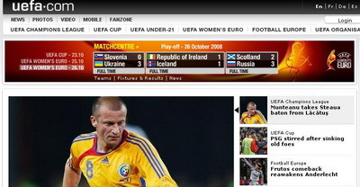 Dorinel tine prima pagina UEFA!