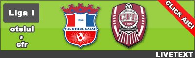 Doua goluri si-un egal: Otelul Galati 1-1 CFR Cluj(Muresan/Panin)