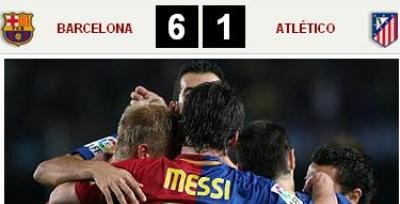 VIDEO! 6 goluri in 30 de minute! Messi umileste pe Atletico!