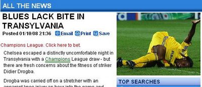 Football365: Chelsea nu a reusit in niciun moment sa se impuna!