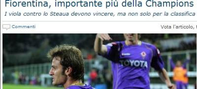 Cu Steaua, cel mai important meci din Liga pentru Fiorentina!