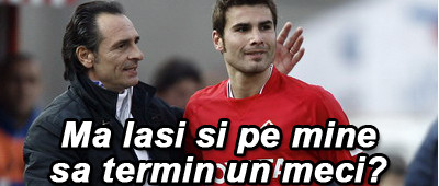 Vezi imagini: Mutu s-a certat cu Prandelli inainte de meciul cu Steaua!