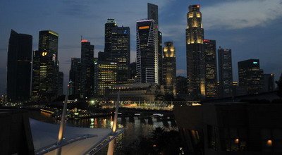 FOTO / Noapte albastra la cursa de F1 Singapore!