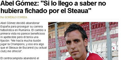 Abel Moreno: In iarna voi incerca sa plec de la Steaua!