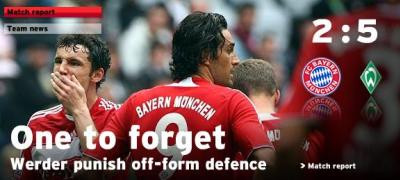 Bayern 2 - 5 Werder: VEZI REZUMAT