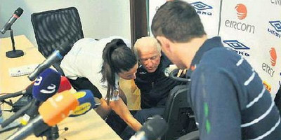 Oops, ce cazatura! Trapattoni a facut show la o conferinta de presa!