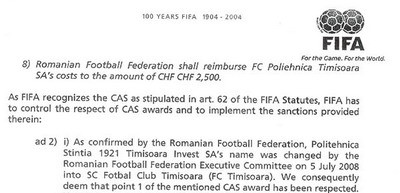 Vezi documentele UEFA trimise Timisoarei!