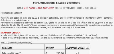 Cel mai ieftin bilet la AS Roma - CFR Cluj: 15 euro!