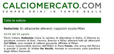 Raducioiu are grija de viitorul Milanului!