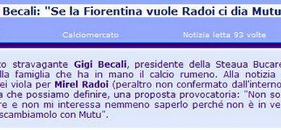Ce a spus Becali si ce au inteles italienii: Mutu la schimb cu Radoi