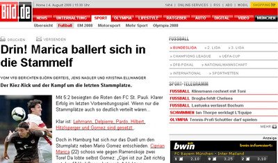 Bild: Marica merita sa fie titular la Stuttgart!