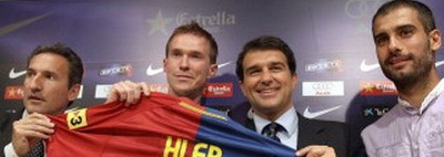 Hleb, patru ani la Barca!