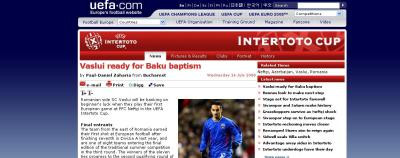 UEFA: Vaslui e gata sa atace Intertoto