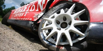 Primul si ultimul accident pentru Laurentiu Moldovan!