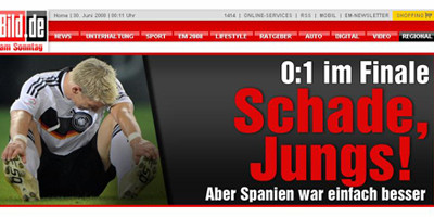 Bild: Pacat, baieti, dar Spania a fost mult mai buna