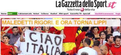 Gazzetta dello Sport: Sa se intoarca Lippi!