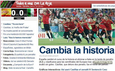 Marca: Spania schimba istoria