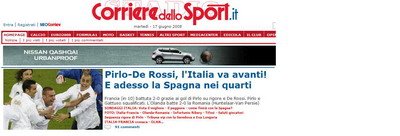 Corriere dello Sport: Italia merge mai departe. Atentie Spania!
